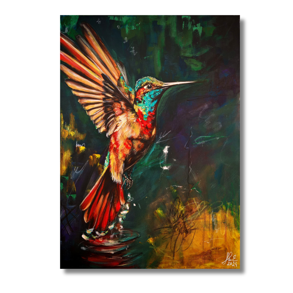 1 An image of Fly Away painting by Eve Theil