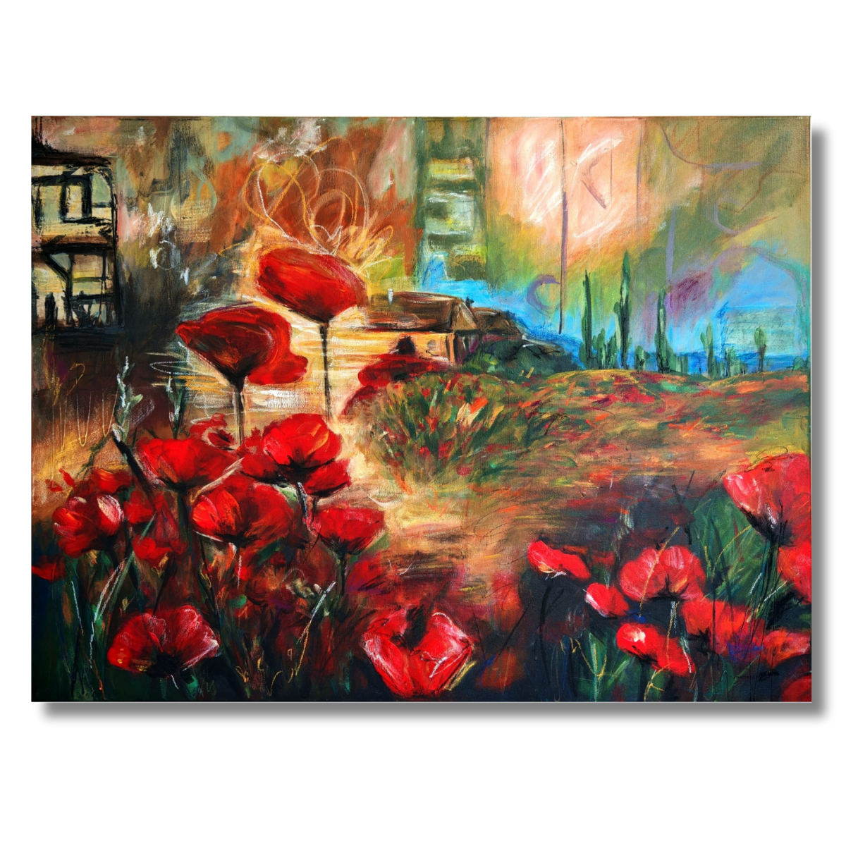 An image of Poppy dream painting by Eve Theil