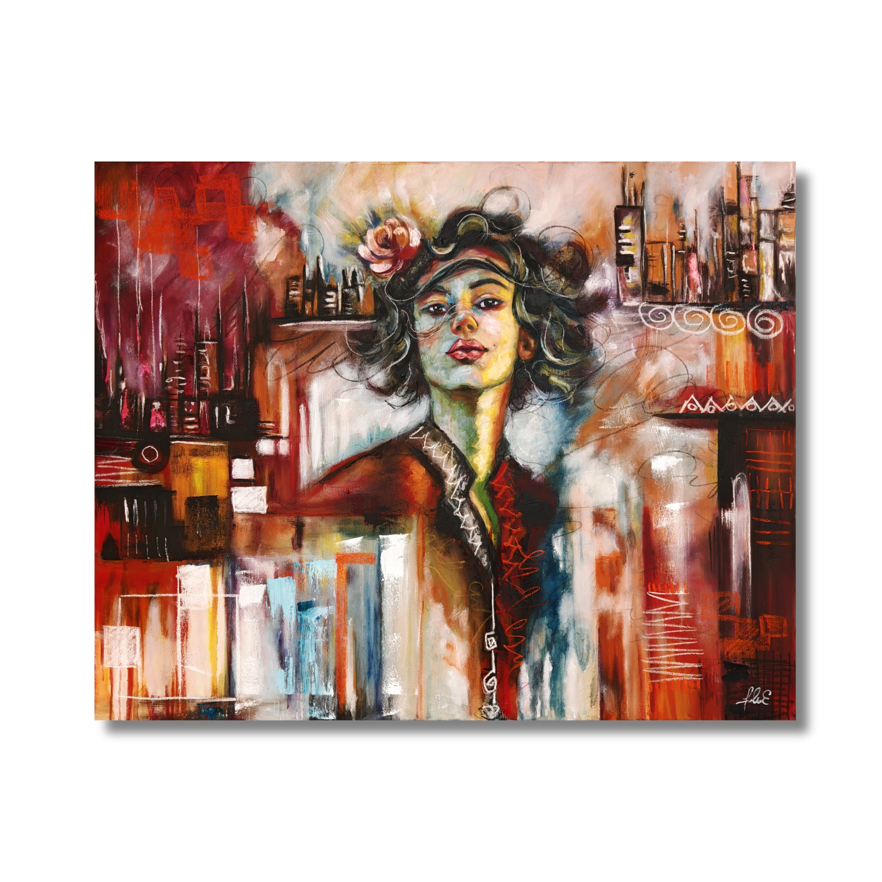 An image of CITY MUSE painting by Eve Theil